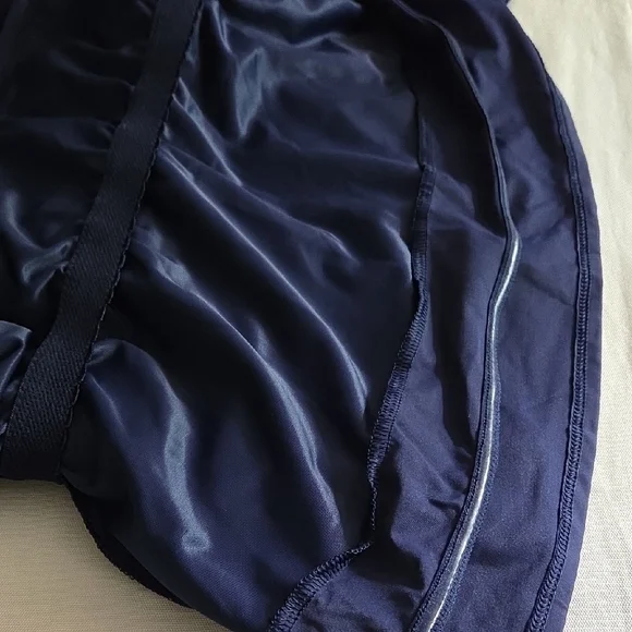 Lands' End Deep Sea Navy Blue Slenderizing Tankini Swim Top Sz 16w DD - Picture 8 of 10